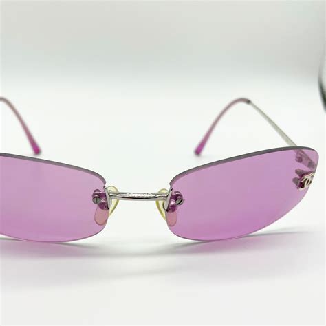 rimless sunglasses chanel|chanel rimless sunglasses women.